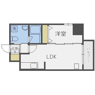 シティコート北一条(1LDK/10階)の間取り写真