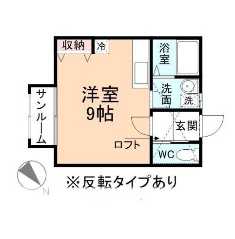 PASTEL SQUARE(ワンルーム/2階)の間取り写真