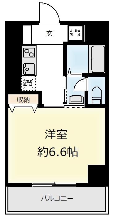 オアーゼ梅田東(1K/2階)の間取り写真