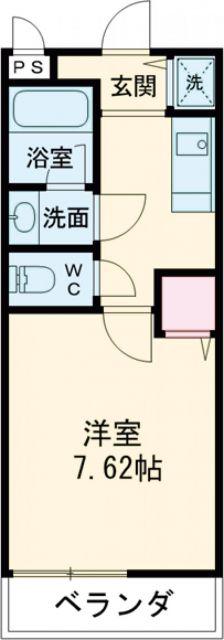 モンテ テール額原(1K/2階)の間取り写真