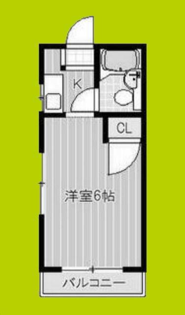 コーニッシュアビコI(ワンルーム/2階)の間取り写真