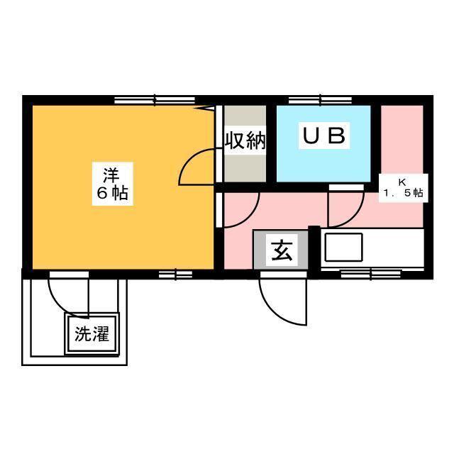 コーポ清水(1K/3階)の間取り写真