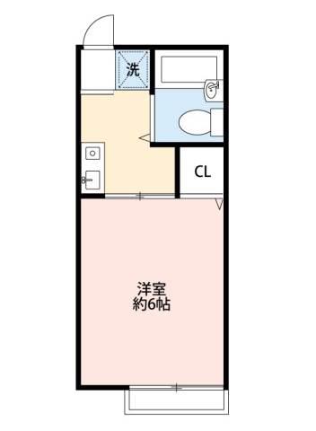 シティハイムソファレ(1K/1階)の間取り写真