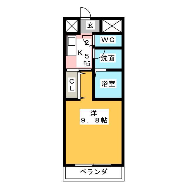 DO.BOA 山城 B棟(1K/2階)の間取り写真