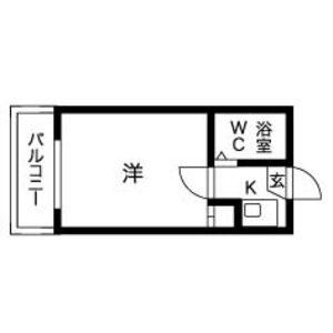 マイルストーン本陣I(1K/1階)の間取り写真