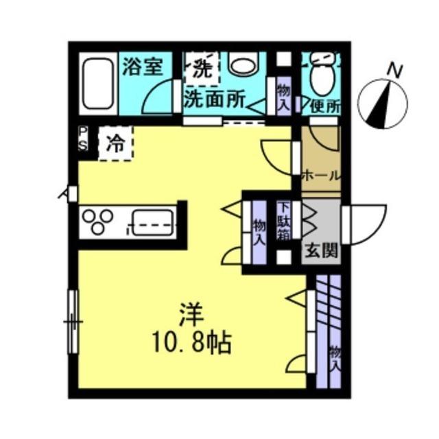 RIO GRAND BELLE(ワンルーム/1階)の間取り写真