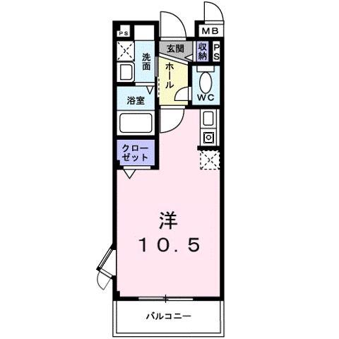 KSCREW(1K/3階)の間取り写真
