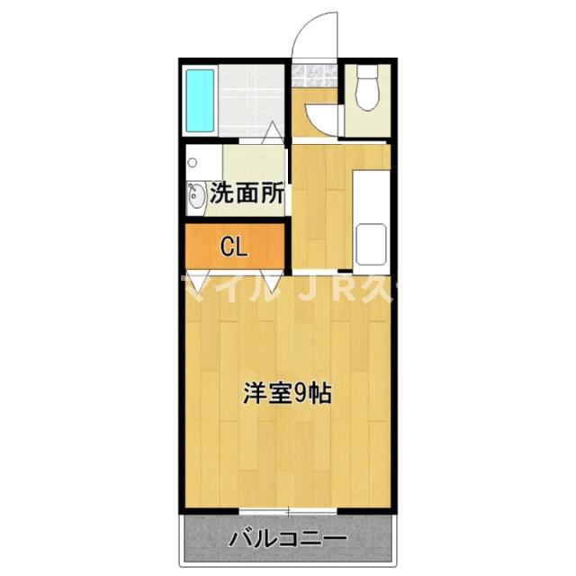セピアコート(1K/3階)の間取り写真