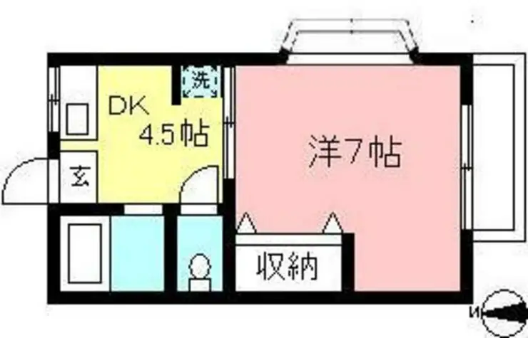 ブライトハイツ 1階階 間取り