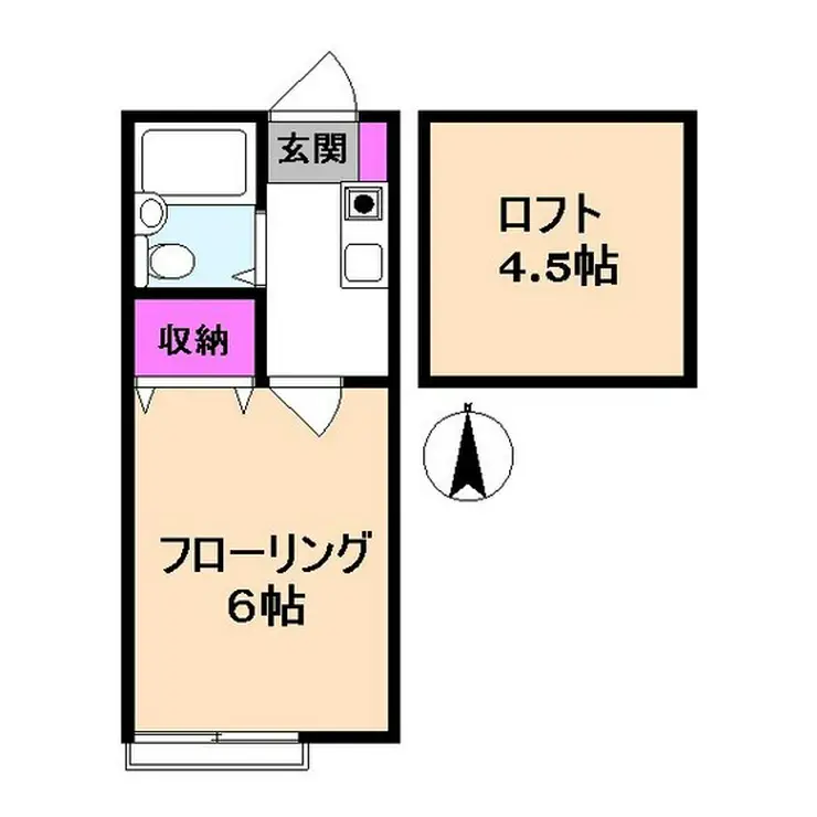 カーサ元町 2階階 間取り