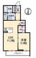 シャーメゾン葵(1LDK/2階)の間取り写真