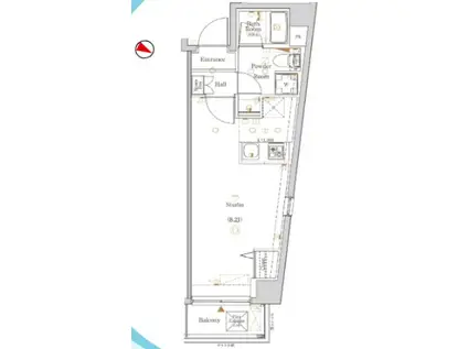 LOG代々木/ログ代々木(ワンルーム/2階)の間取り写真