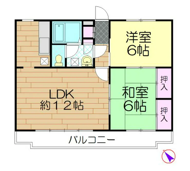 コーマス西門 4階階 間取り