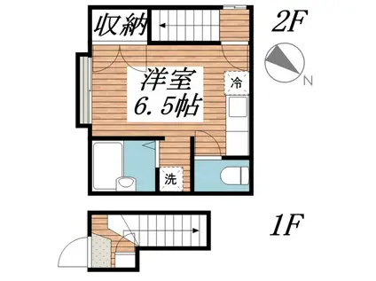 コンフォート平和台(ワンルーム/2階)の間取り写真