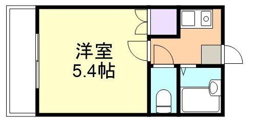 G-BOX(1K/2階)の間取り写真