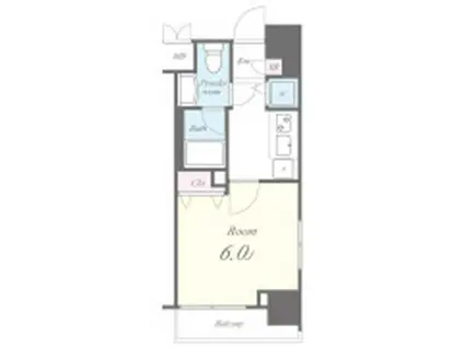 セイワパレス東三国駅前(1K/8階)の間取り写真