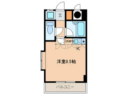 ST藤崎(ワンルーム/4階)の間取り写真