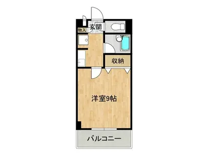 サンシャイン松代(1K/4階)の間取り写真