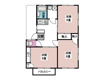 サンパレス山之神D(3DK/1階)の間取り写真