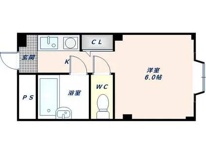 レジデンス光陽(1K/3階)の間取り写真