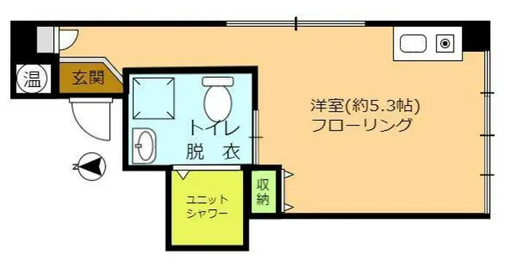 山水林ビル 6階階 間取り