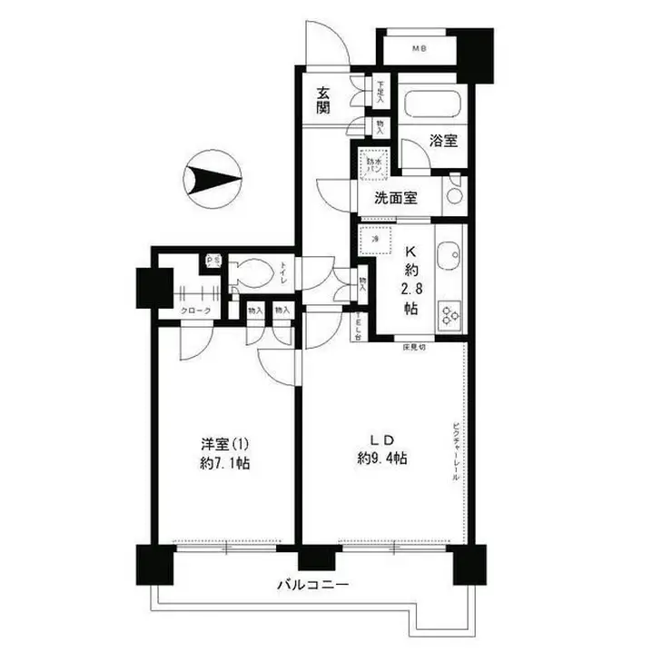 ラフィーネ阿佐谷 9階階 間取り