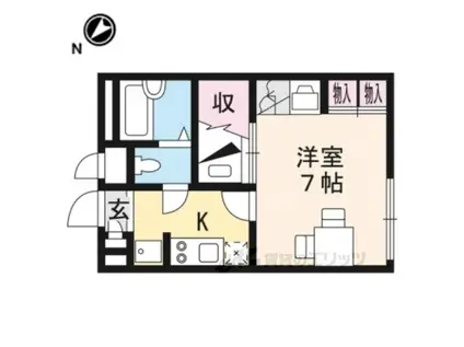 レオパレス伸和(1K/1階)の間取り写真