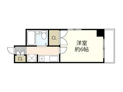 段原Oビル(1K/4階)の間取り写真