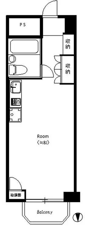 カルム赤坂 3階階 間取り