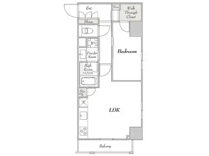 MYRIA RESIDENCE KOMAGOMEミリア レジデンス(1LDK/3階)の間取り写真