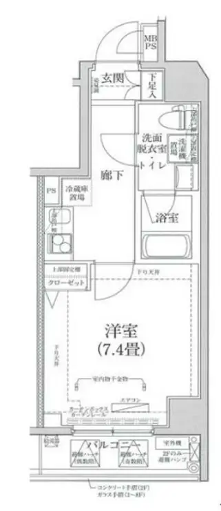 アイル プレミアム東京府中 8階階 間取り
