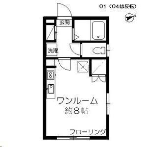ビレッジ清水沼(ワンルーム/2階)の間取り写真