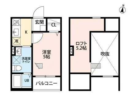 SAN・MARVELOUS (1SK/1階)の間取り写真