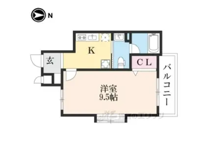 メゾン・エクセルイースト(1K/3階)の間取り写真