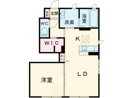 クレセオ ブレス II番館(2LDK/2階)の間取り写真