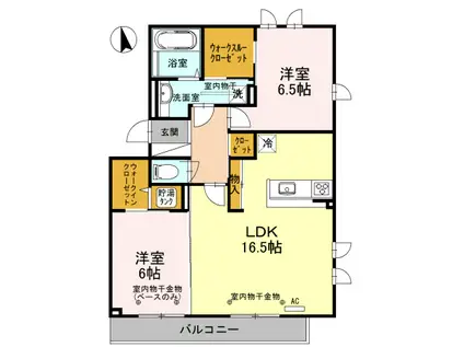 LAVNIR301(2LDK/3階)の間取り写真