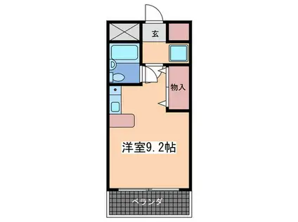 ダイアパレス鶴見町(ワンルーム/3階)の間取り写真