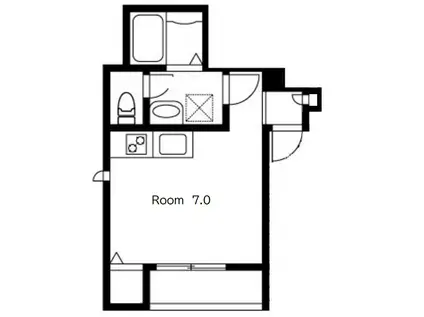 ベルリード渋谷本町(ワンルーム/1階)の間取り写真