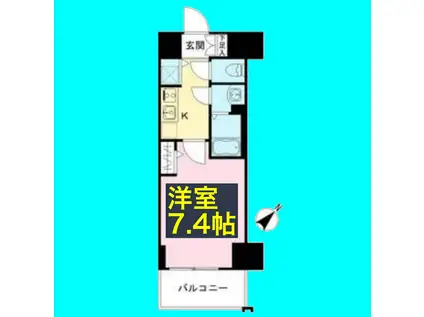 エスリード新栄グランラグジェ(1K/3階)の間取り写真