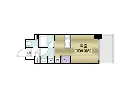 レジディア丸の内(ワンルーム/13階)の間取り写真