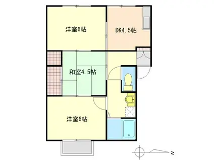 いずみHOUSE 2階(3K/2階)の間取り写真