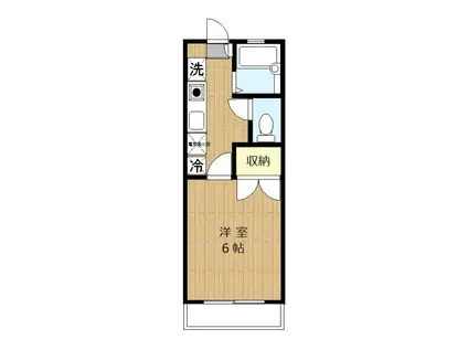 パレス三幸92(1K/2階)の間取り写真