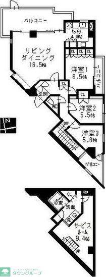 NS21やごと(3SLDK/1階)の間取り写真