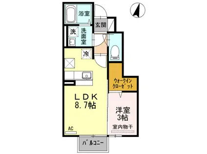 ベストハウス 102(1LDK/1階)の間取り写真