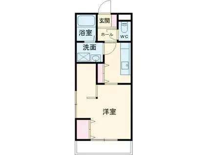 マーレ琴美(1K/1階)の間取り写真