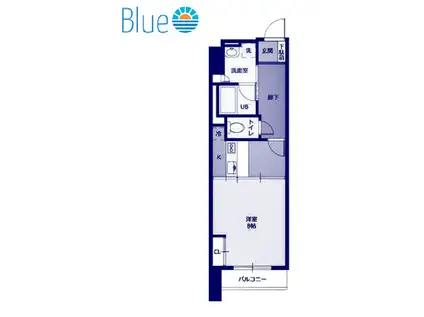 POWERHOUSE THE RESIDENCE(1DK/12階)の間取り写真