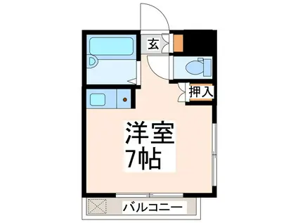 コート・ヴィレッジ・アボシ(ワンルーム/5階)の間取り写真