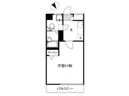 日吉第3コーポA棟(1K/6階)の間取り写真
