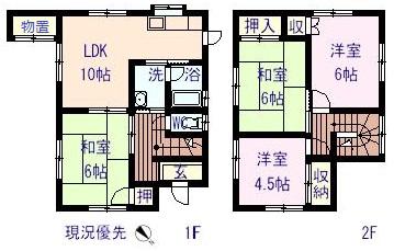 金子好伸(4LDK/1階)の間取り写真