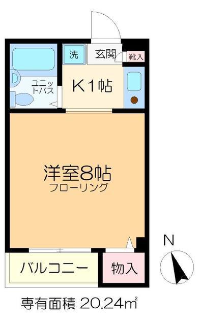 ハイツサードニックス(1K/2階)の間取り写真